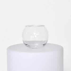 Vase boule en verre pour la décoration de tous vos événements.