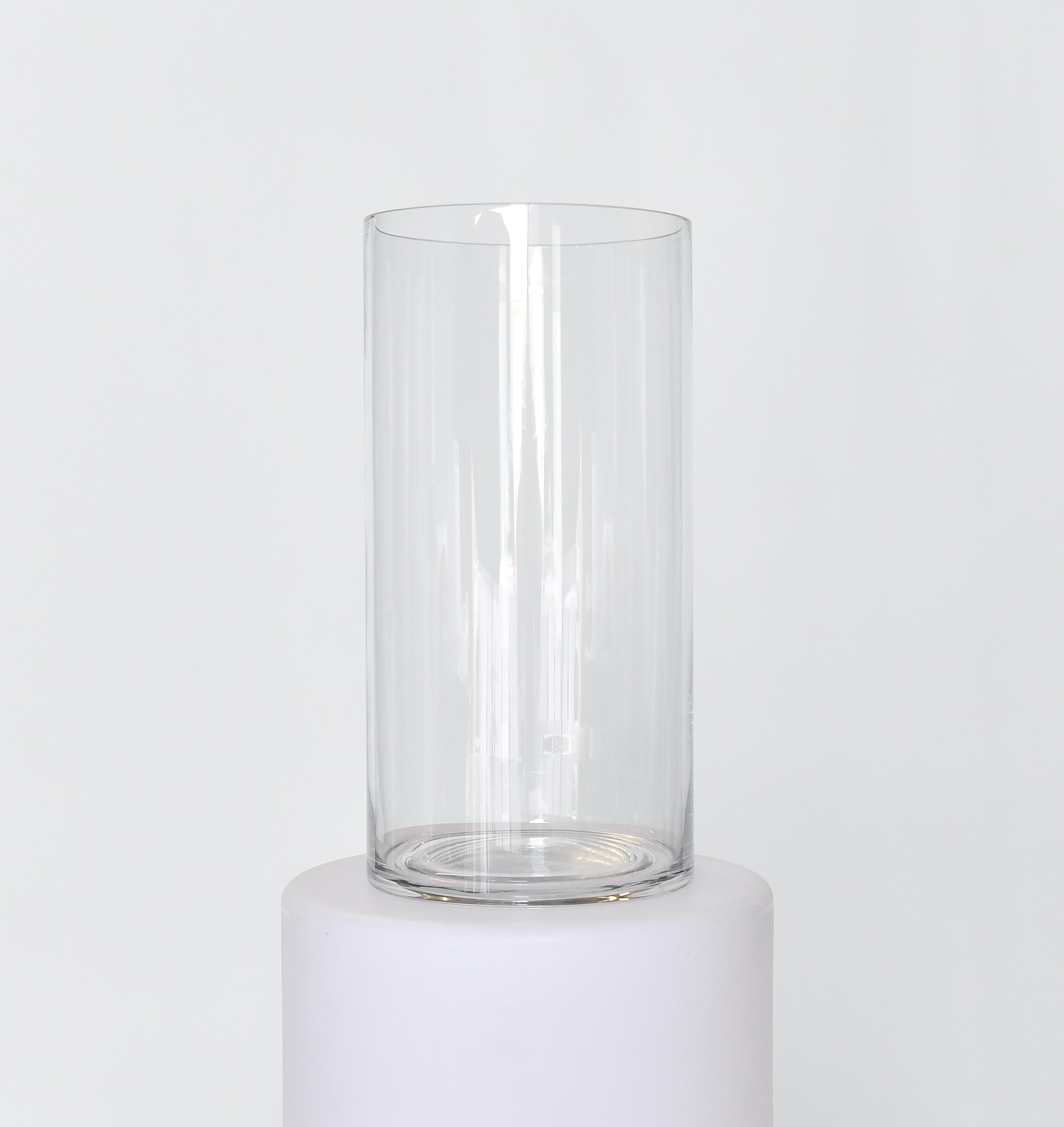 Grand vase tube en verre