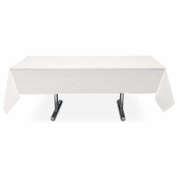 Nappe blanche rectangulaire pour toutes nos tables rectangulaires